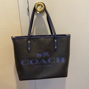 Coach Mini City Tote Navy